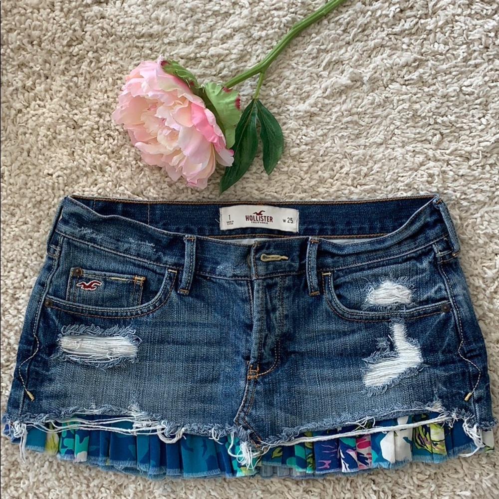 Hollister denim skirt